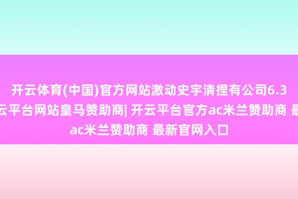 开云体育(中国)官方网站激动史宇清捏有公司6.39%股份-开云平台网站皇马赞助商| 开云平台官方ac米兰赞助商 最新官网入口