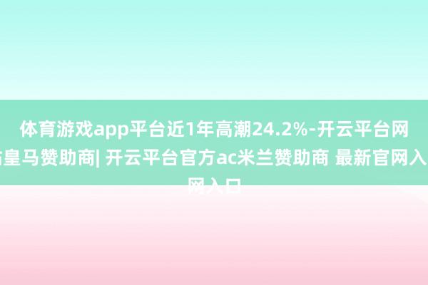 体育游戏app平台近1年高潮24.2%-开云平台网站皇马赞助商| 开云平台官方ac米兰赞助商 最新官网入口