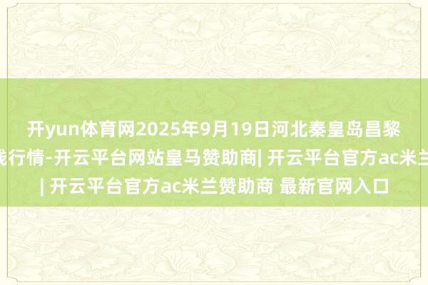 开yun体育网2025年9月19日河北秦皇岛昌黎农副居品批发阛阓价钱行情-开云平台网站皇马赞助商| 开云平台官方ac米兰赞助商 最新官网入口