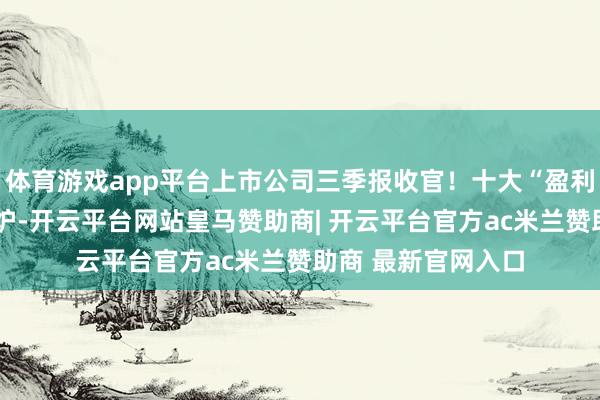 体育游戏app平台上市公司三季报收官！十大“盈利王”“增长王”出炉-开云平台网站皇马赞助商| 开云平台官方ac米兰赞助商 最新官网入口