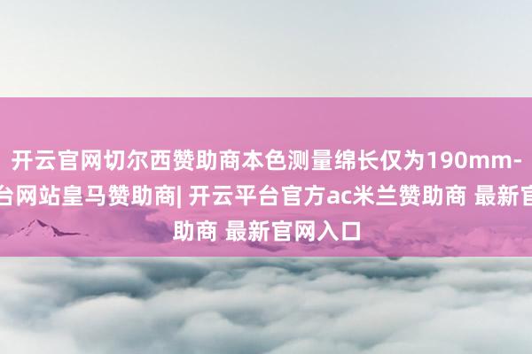 开云官网切尔西赞助商本色测量绵长仅为190mm-开云平台网站皇马赞助商| 开云平台官方ac米兰赞助商 最新官网入口